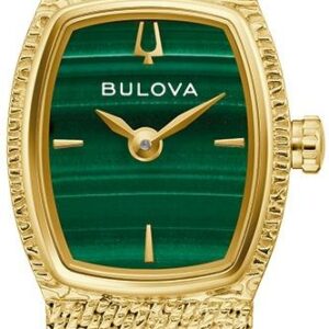 Bulova  97L184 "Goddess of Time" Quarz Malachitzifferblatt