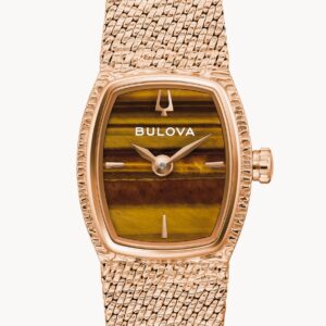 Bulova  97L185 "Goddess of Time" Quarz Tigeraugezifferblatt
