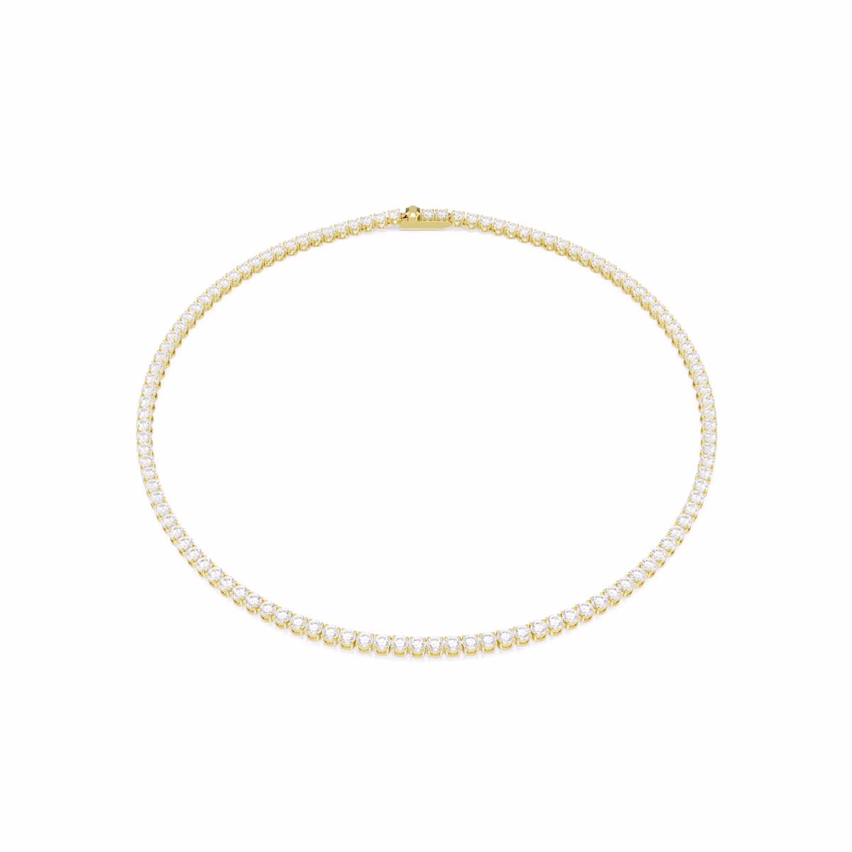 Swarovski 5681795 Collier Halskette Matrix Kristalle Tennis 18k vergoldet