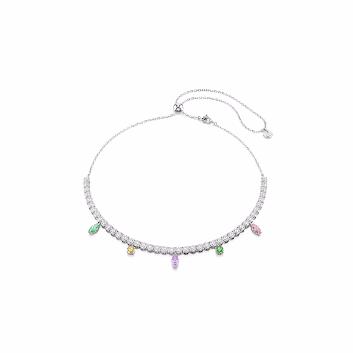Swarovski 5737422 Collier Halskette Ariane Grande Verschiedene Schliffe mehrfarbig Rhodiniert