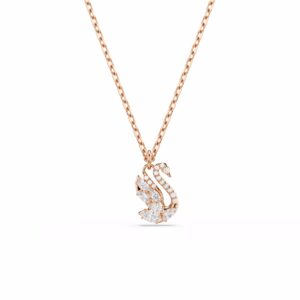 Swarovski 5738204 Halskette Swan rosevergoldet