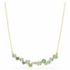 Swarowski 5732247 Constella Halskette Verschiedene Schliffe, Grün, 18K Goldbeschichtet
