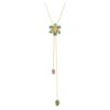 Swarowski 5717158 Idyllia Y-Anhänger Verschiedene Schliffe, Blume, Mehrfarbig, 18K Goldbeschichtet