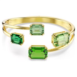 Swarovski 5671246 Millenia Armreif Oktagon-Schliff, Grün, 18K Goldbeschichtet
